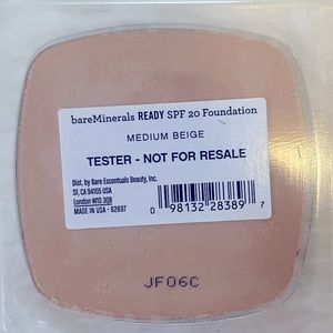 Bare Minerals Ready Foundation SPF 20 
Tester Packaging Medium Beige